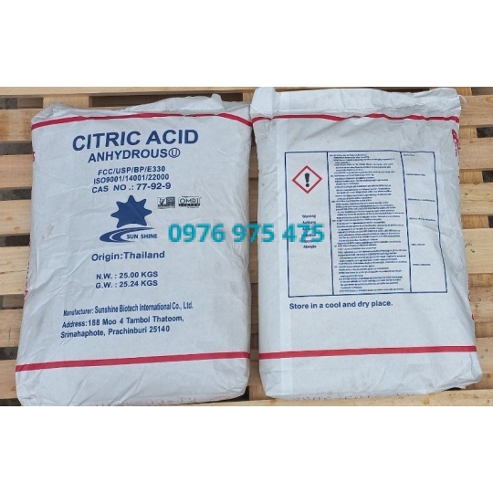 Acid citric anhydrous Thái Lan